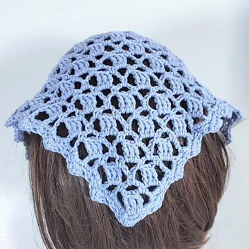 Crochet Lacy Boho Bandana