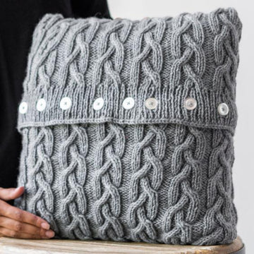 Highland Cable Cushion Knitting Pattern # 406
