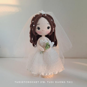 Amigurumi wedding doll