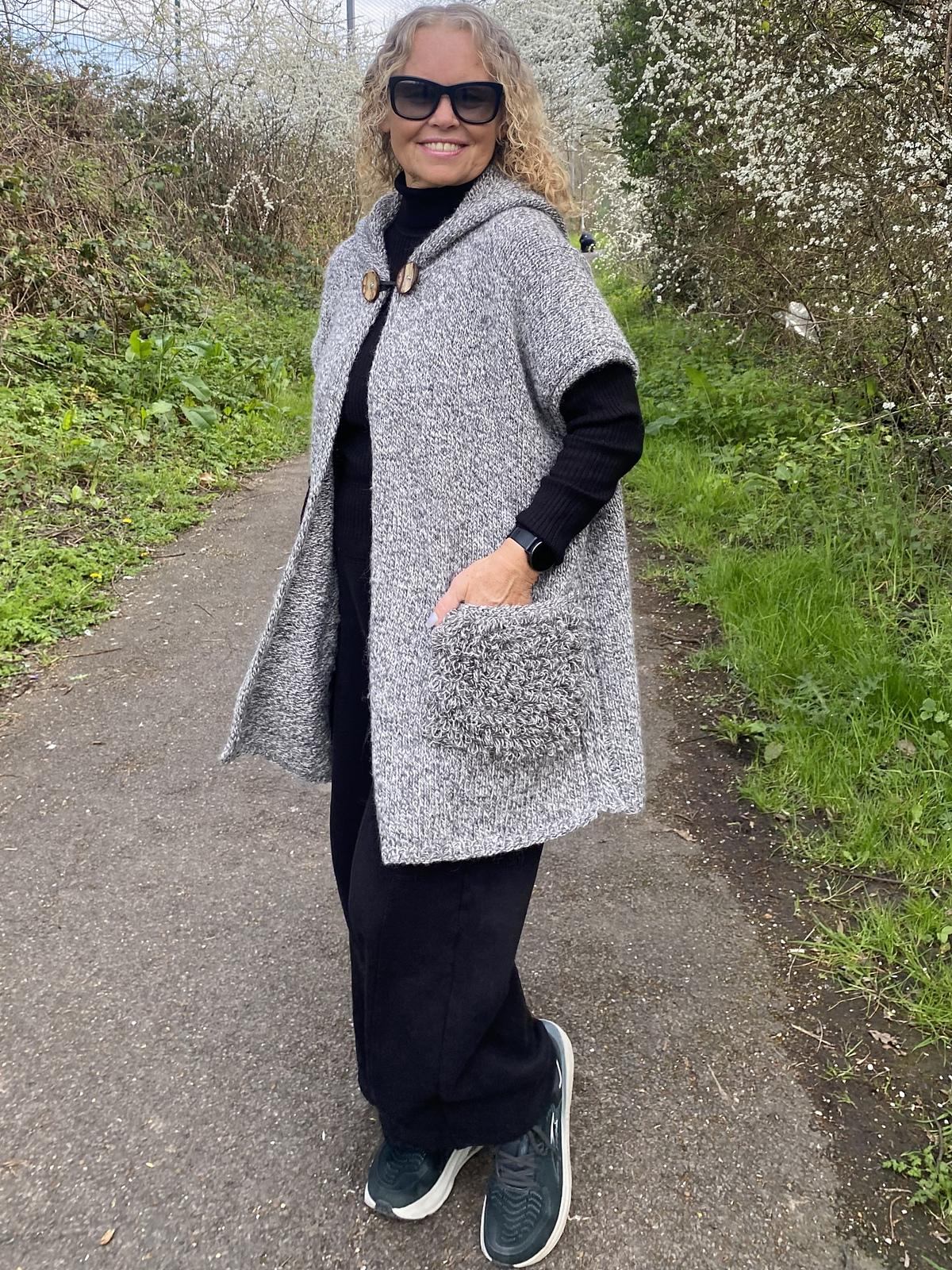 Marled Hoodie Vest