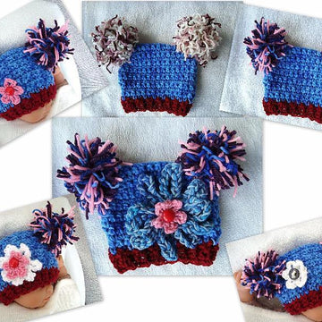 444, BABY DIAPER COVER AND HAT SET