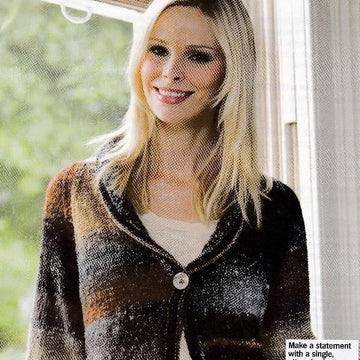 Shawl Textured Border Cardigan