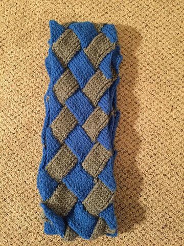 Caleb Prior Entrelac Scarf (from Divergent)