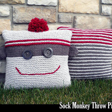 Sock Monkey Throw Pillows