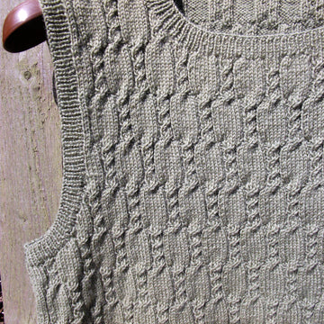 Neat Fitting Tank in Twist Stitch Textured Pattern