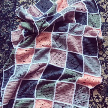 Crochet Christmas Patchwork Blanket