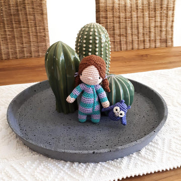 Sleepy Jenny amigurumi doll
