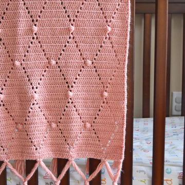 Diamonds and Dots Baby Blanket