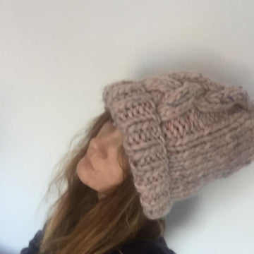 Chunky Cable Winter Hat