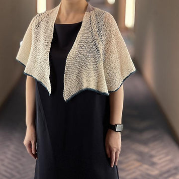 Bat wing shawl