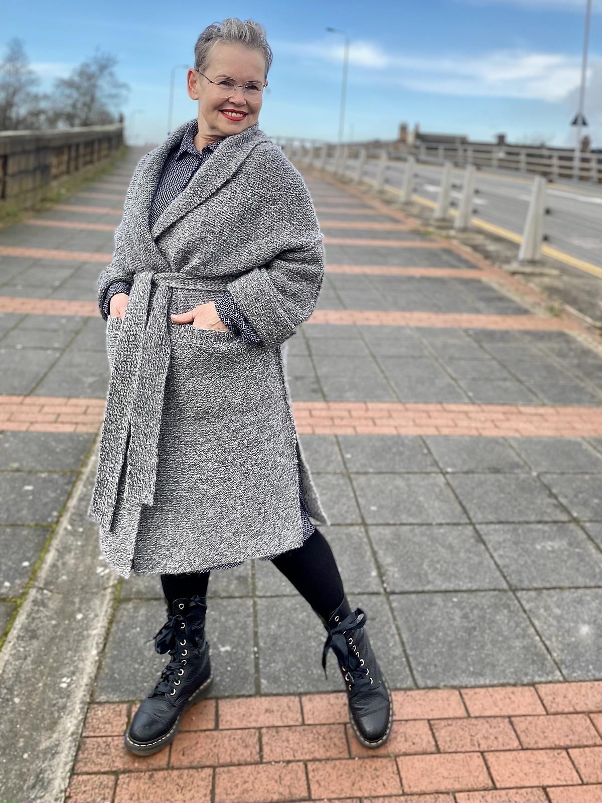 Marled Garter Cardigan