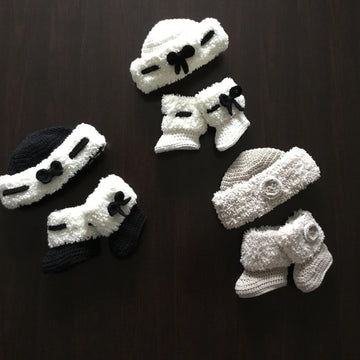 Winter Boot Hat Set N 292