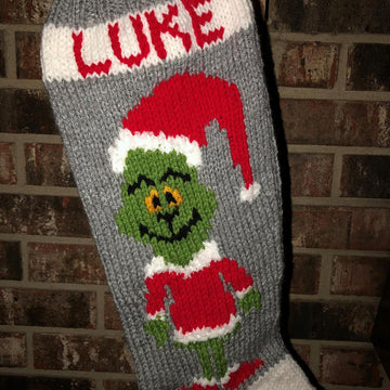 Grinch inspired stocking