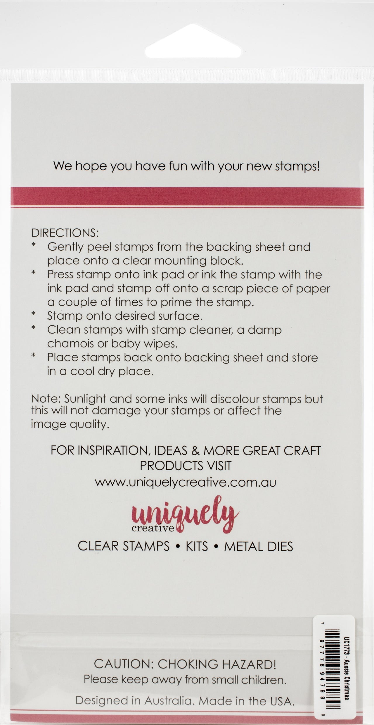Uniquely Creative Clear Stamps - Aussie Christmas