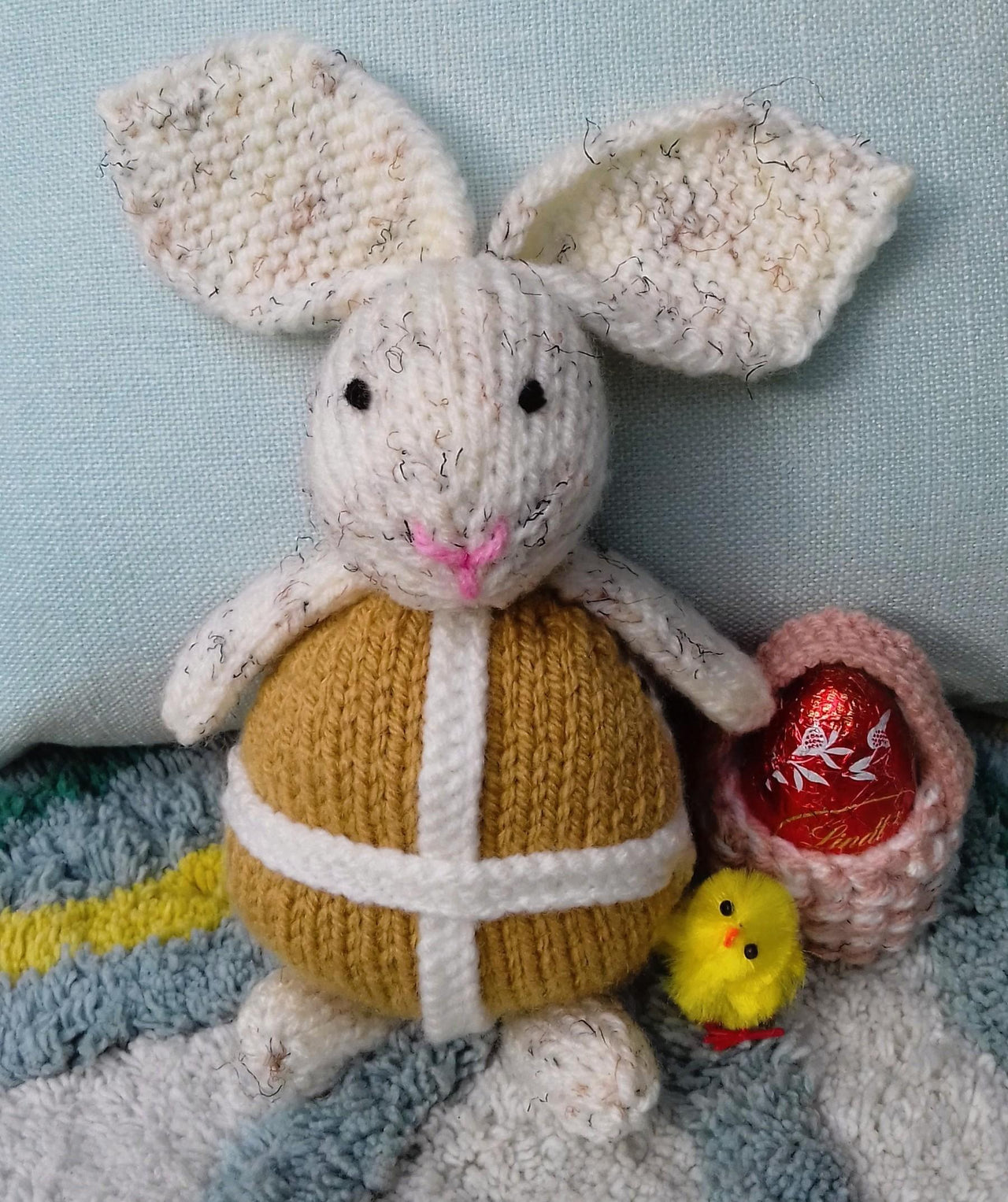 Hot Cross Bunny & Easter Egg Basket