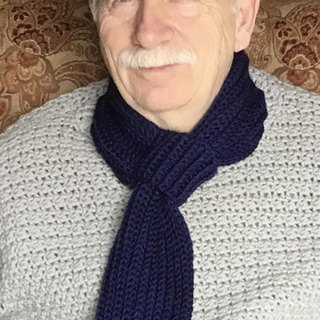 One step keyhole scarf
