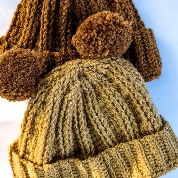 Regal Ridge Crochet Beanie