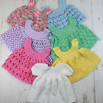 Crochet pattern Dress & Six Pinafores #20
