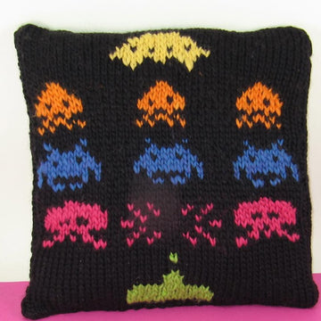 Superfast Retro Space Invaders Cushion