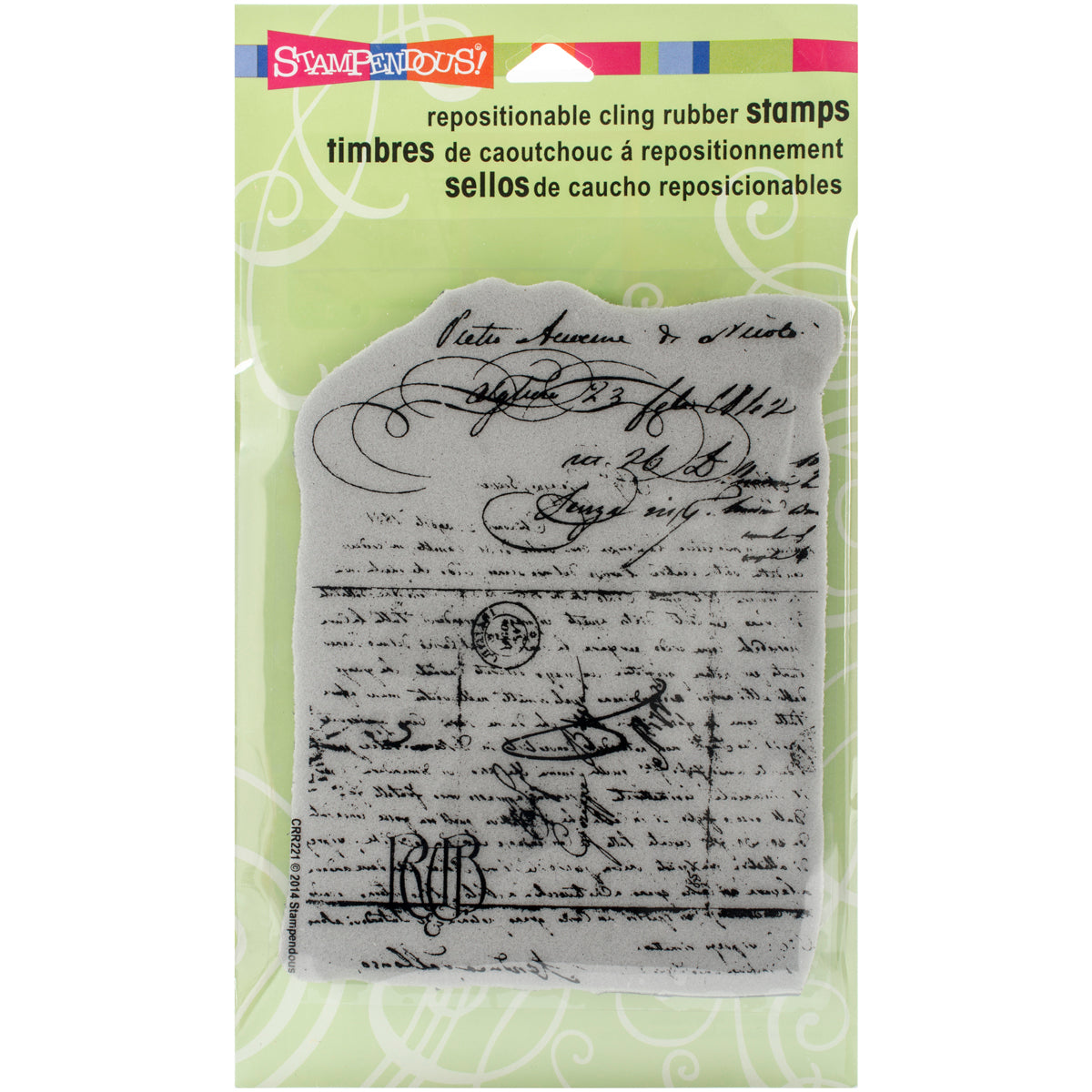Stampendous Cling Stamp - Vintage Letter