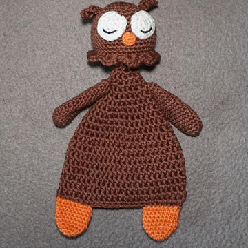 Amigurumi Häkelanleitung Schnuffeltuch Eule