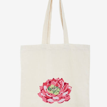 Pink Echeveria Succulent in DMC - PAT0560 - Downloadable PDF