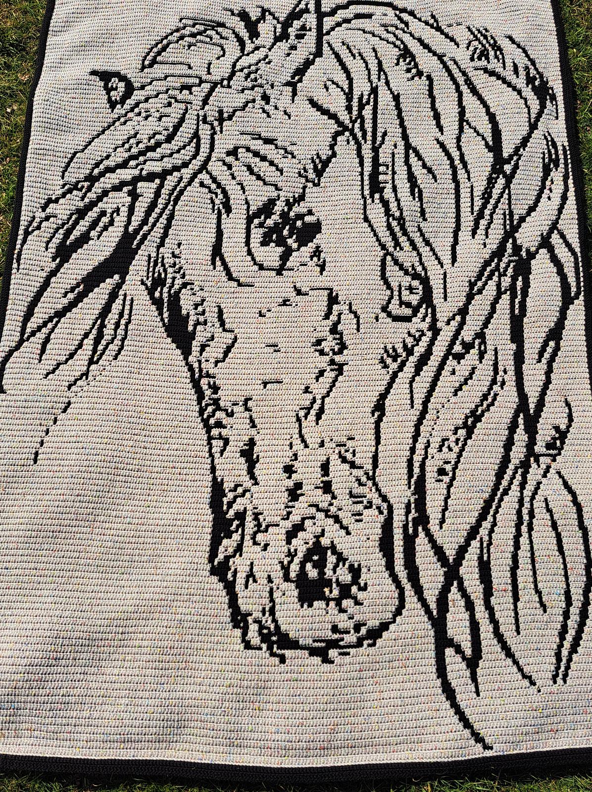 Whispering Mane Horse Mosaic Crochet Pattern