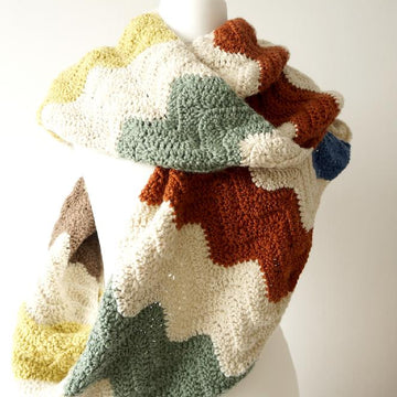 Zig Zag Infinity Scarf