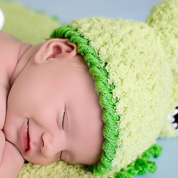 Baby Frog on a Lily Pad Hat Rug and Bum Cover Crochet PDF Pattern