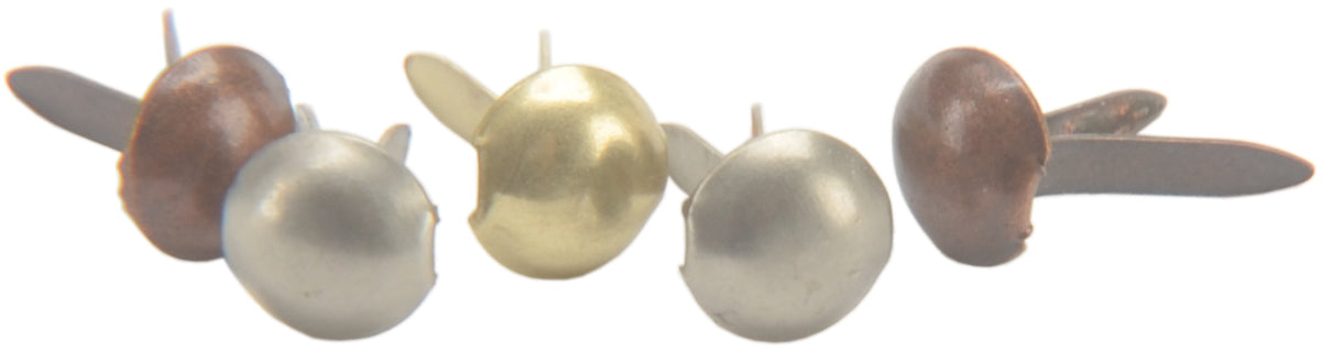 Creative Impressions Mini Metal Paper Fasteners 3mm 100/Pkg - Round - Antique