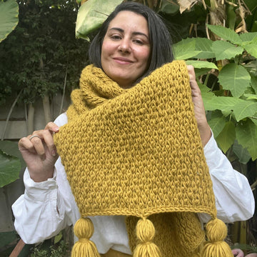 Rosewood Tunisian Scarf