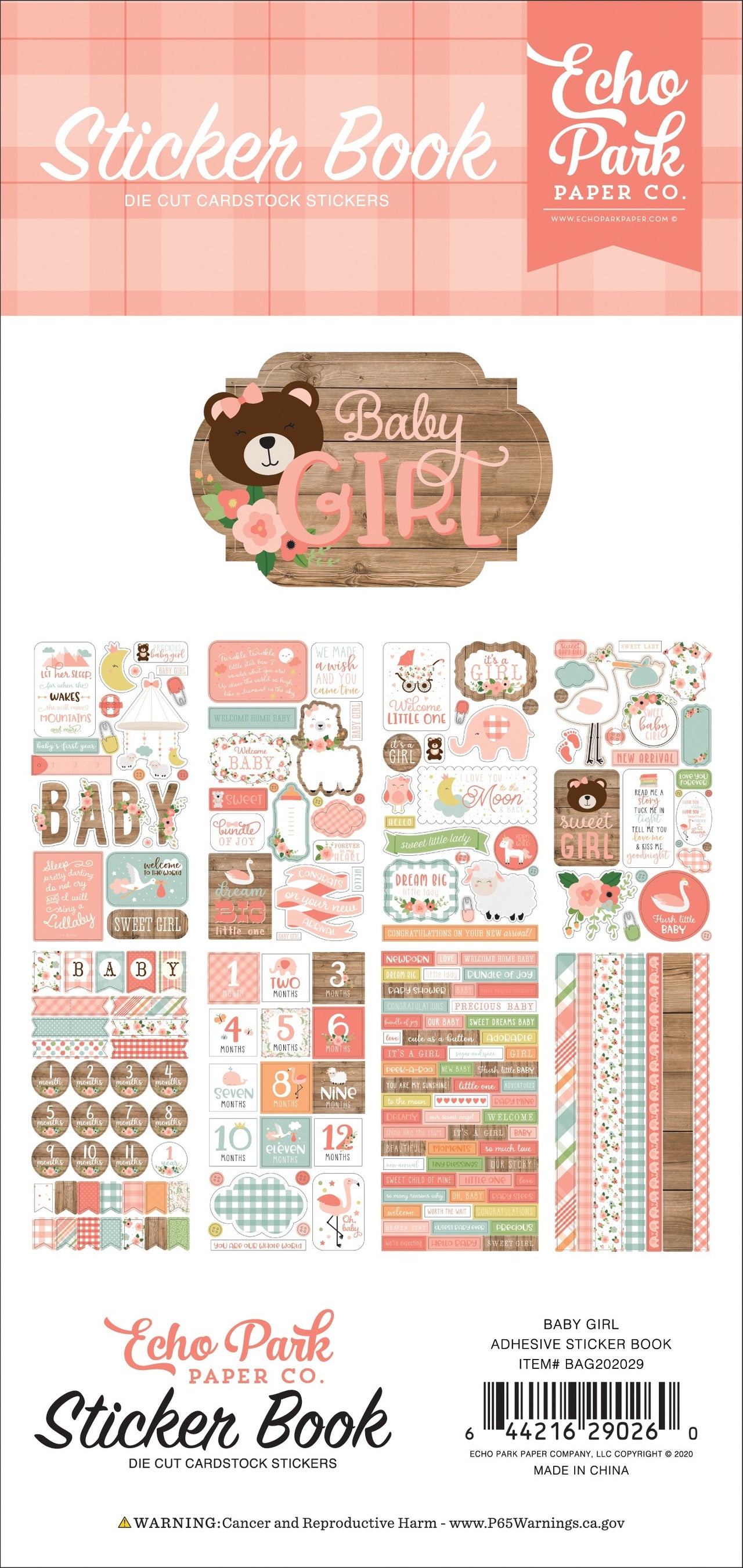 Echo Park Paper Echo Park Sticker Book - Baby Girl