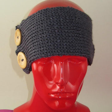 2 Button All Rib Headband