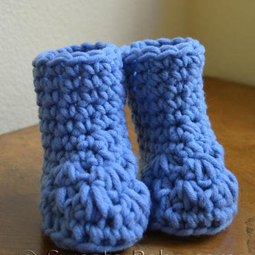 #184 Chunky Crochet Booties