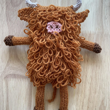 The Highland Cow knitted soft toy