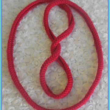 Crochet Tyre Tracks Scarf Pattern Infinity Necklace