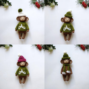 Hat and scarf for toy or doll