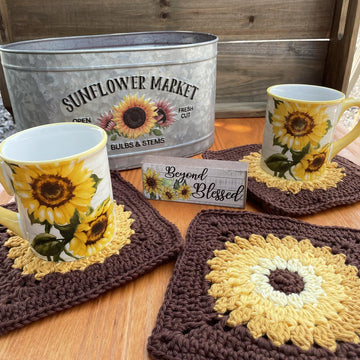 Boho Sunflower Trivet