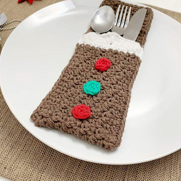 Gingerbread Belly Flatware Holder