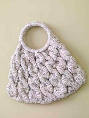 Cable Ready Bag in Lion Brand Wool-Ease Thick & Quick - 60399AD