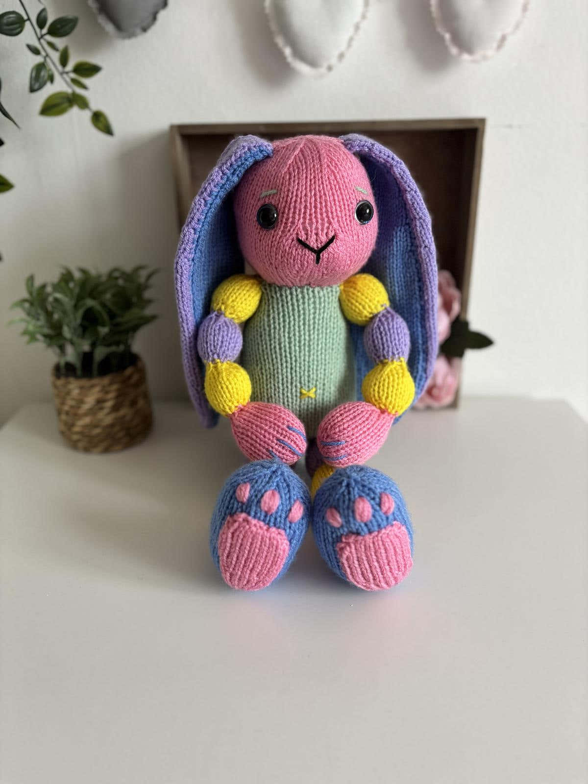 Rainbow Bunny Toy