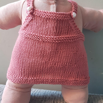 Doll's Knitted pinafore