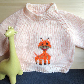 Baby Giraffe Motif Jumper