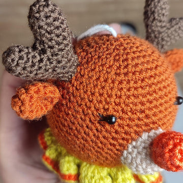 Ron the Reindeer Crochet Bauble Pattern