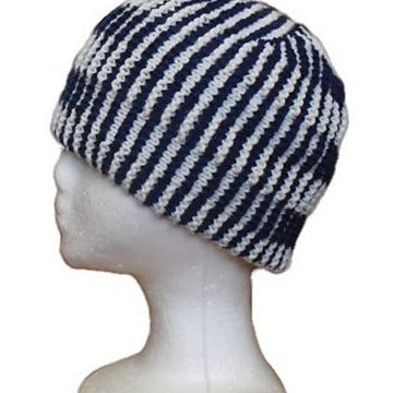 Double Stripes - Illusion Knit Hat