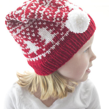 Wintry Fair Isle Stocking Cap