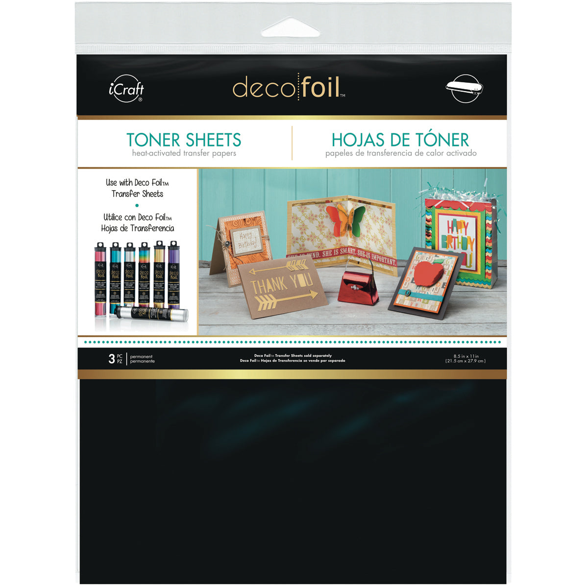 Therm O Web Deco Foil Toner Sheets 8.5"X11" 3/Pkg - 523611