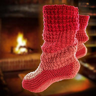 Textured Adult Bootie Slippers