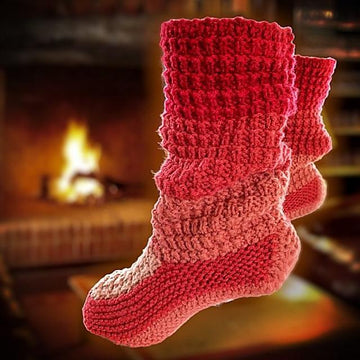 Textured Adult Bootie Slippers