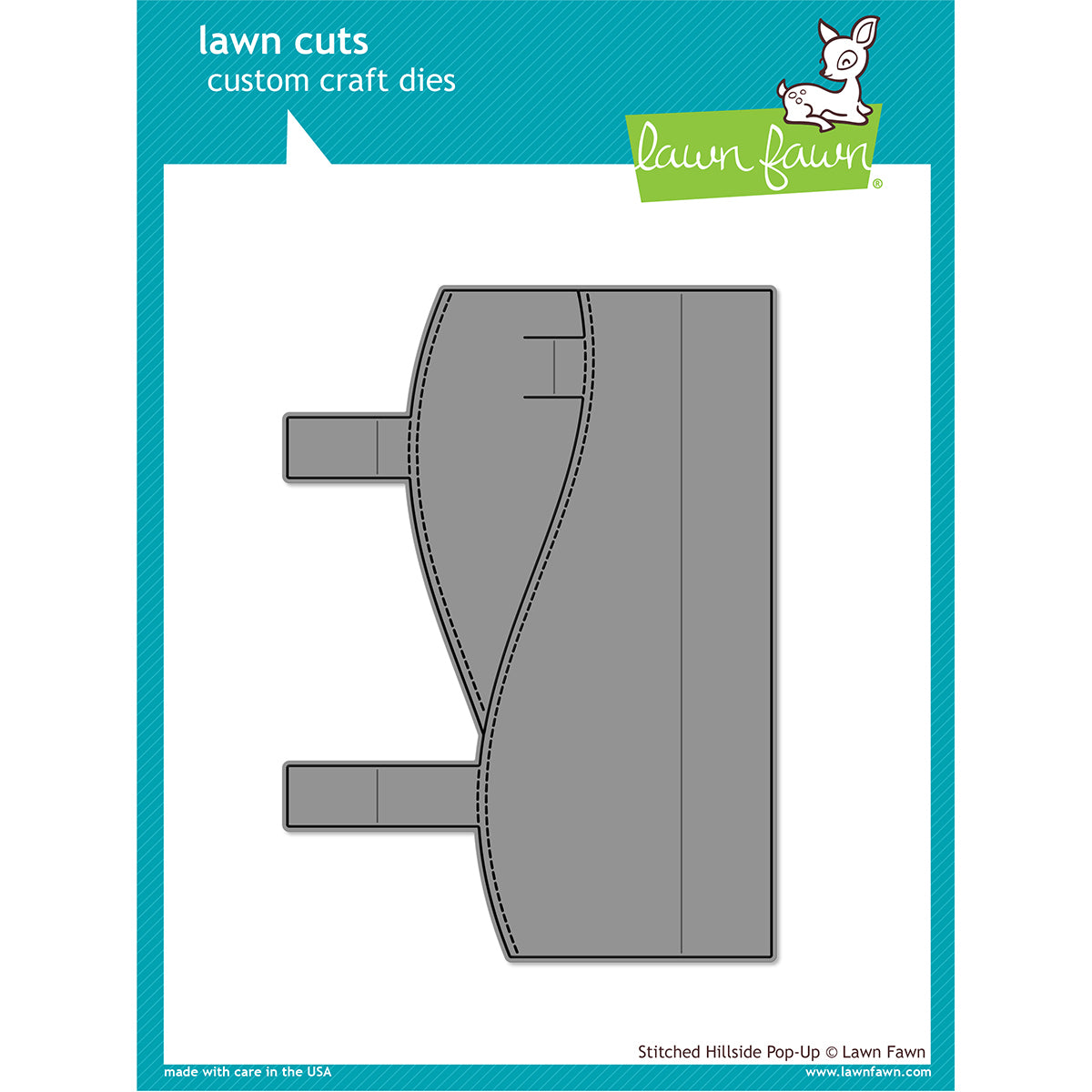 Lawn Fawn Lawn Cuts Custom Craft Die - Stitched Hillside Pop-Up